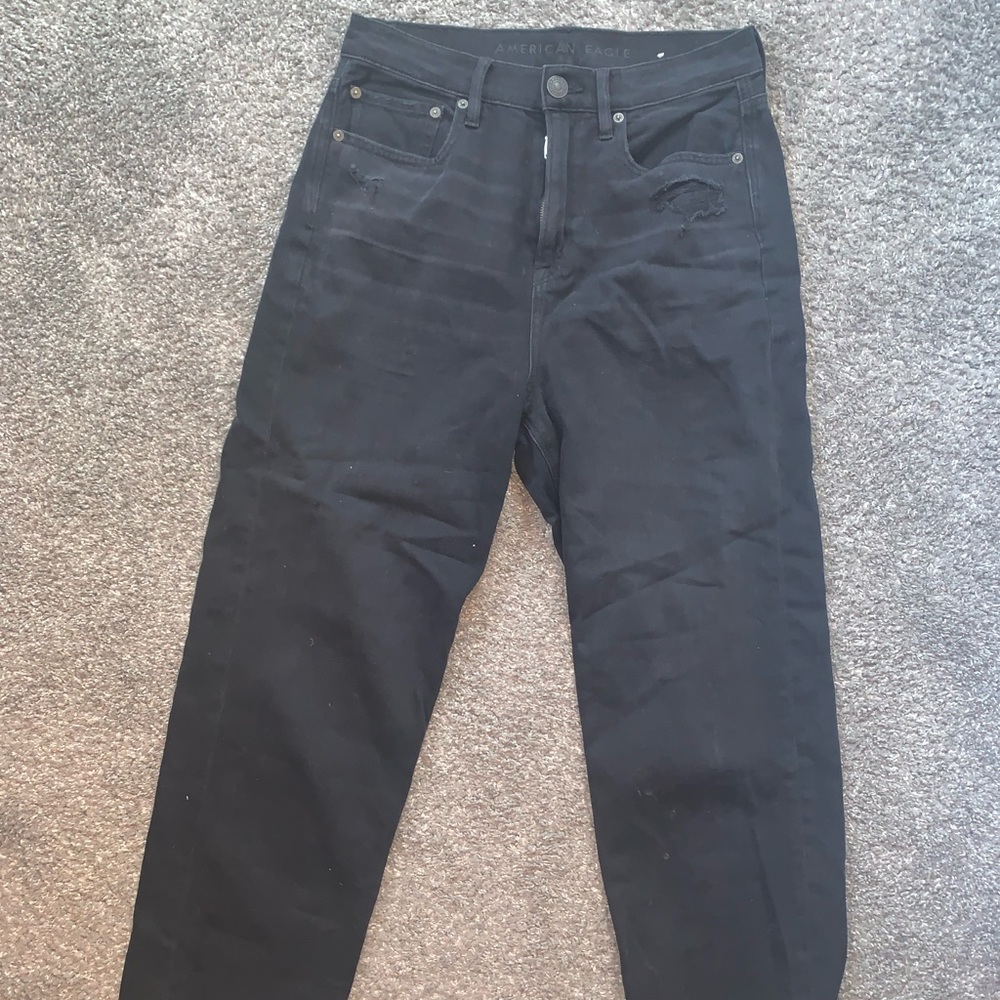 American Eagle Black High Rise 90’s Boyfriend Jeans